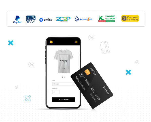 ใช้ Payment Gateway เพื่อให้ร้านค้ารองรับการชำระสินค้าบนมือถือด้วยบัตรเครดิต