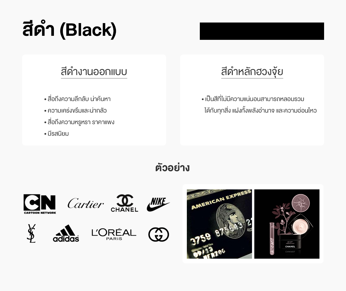 สีดำออกแบบกับสีดำฮวงจุ้ย