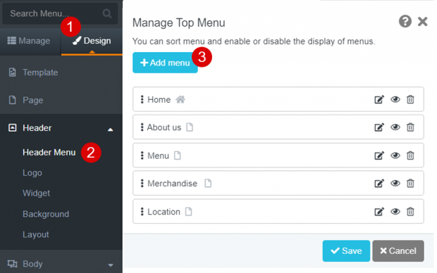 Customizing Set Menu, Logo, and Widget - MakeWebaEasy Blog
