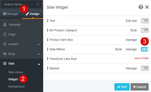 Enable the Website's Side Menu - MakeWebaEasy Blog