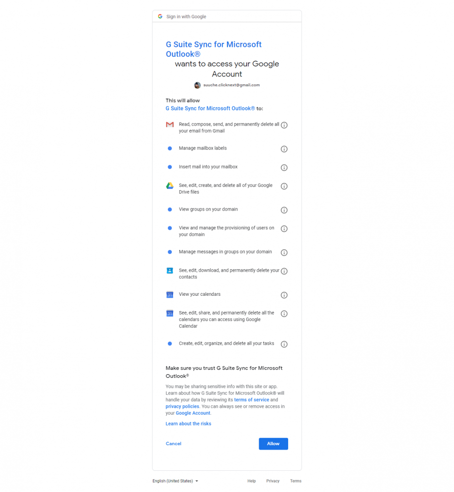 18.2 คู่มือการติดตั้ง G Suite ให้เชื่อมกับ Microsoft Outlook (6) EN