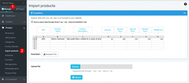 Import Products from .csv, .xls, .xlsx or .txt File - MakeWebaEasy Blog