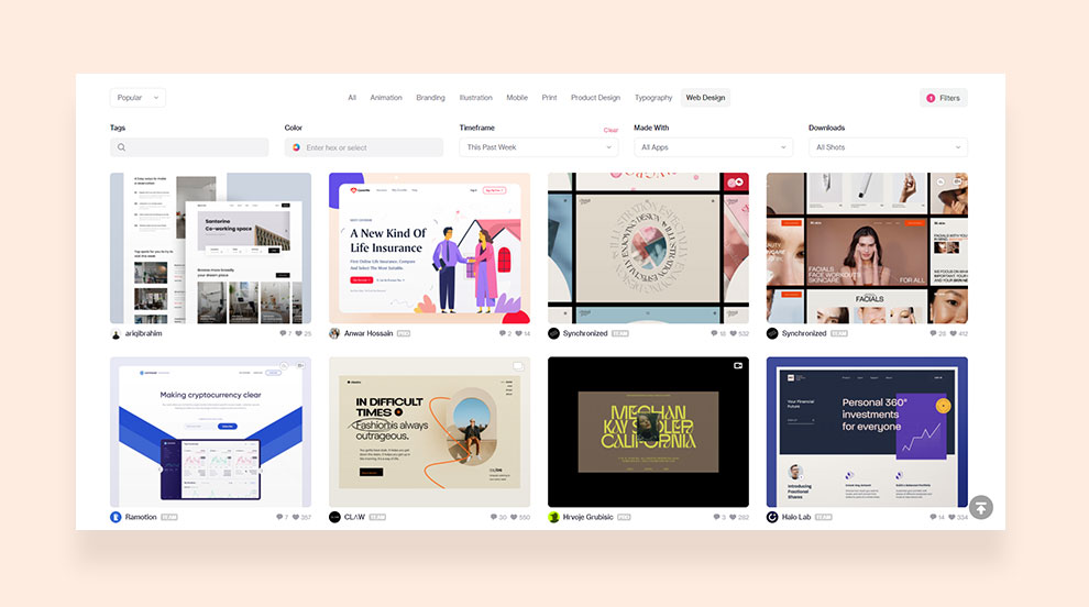 Dribbble_Ide Website Desain_MakeWebEasy Indonesia_Jasa Pembuatan Website