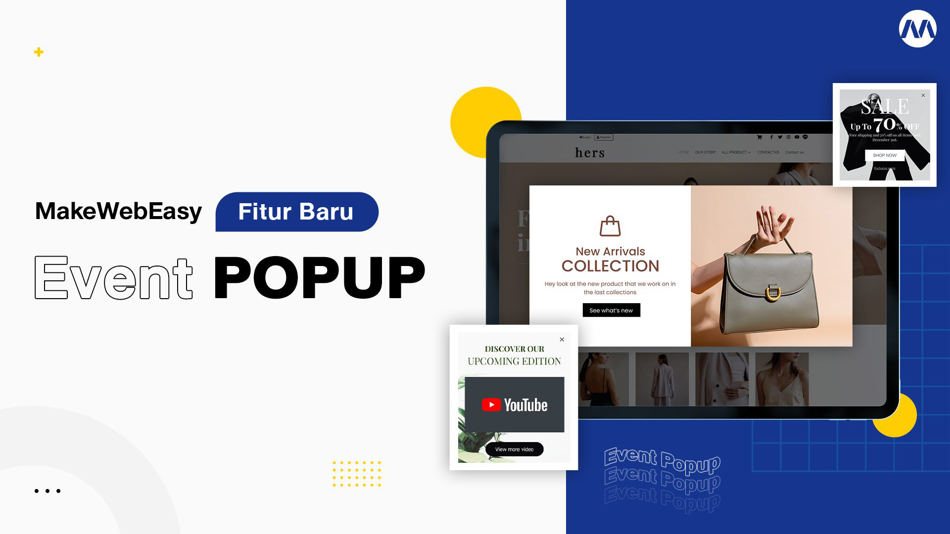 fitur event popup