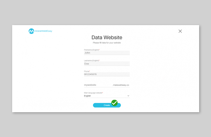 Memasukkan Data Website