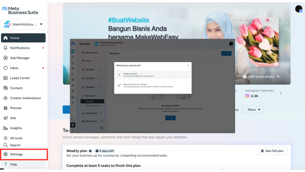 Cara Verifikasi Domain Facebook