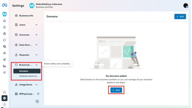 Cara Verifikasi Domain Facebook