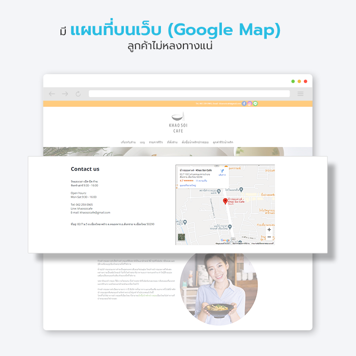 Google Map บนเว็บไซต์