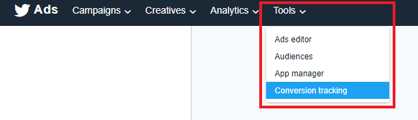 Twitter conversion tracking