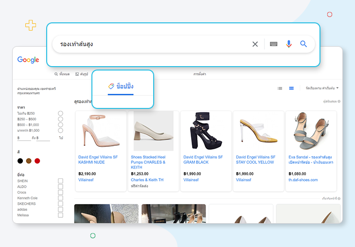 การแสดงผลสินค้าใน Google Shopping Tab