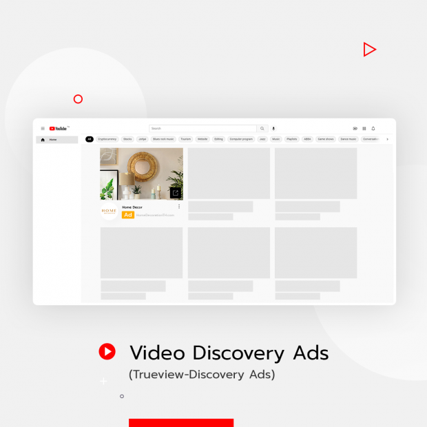 โฆษณาบน Youtube Discovery Ads