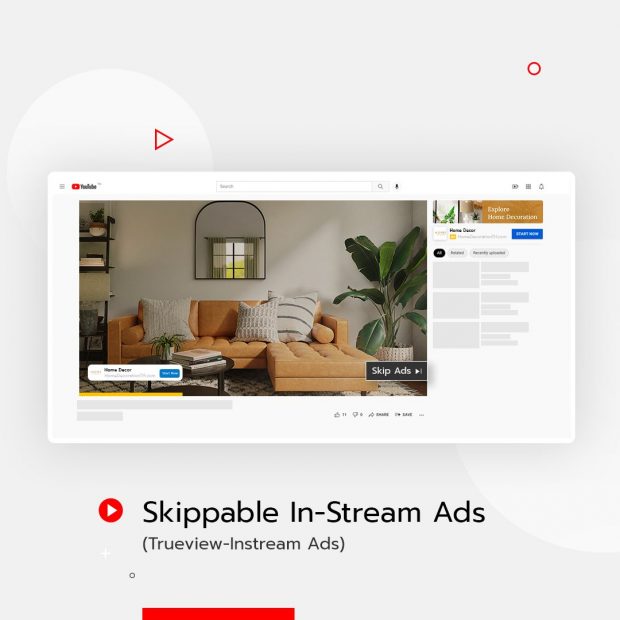 โฆษณาบน Youtube Skippable Ads