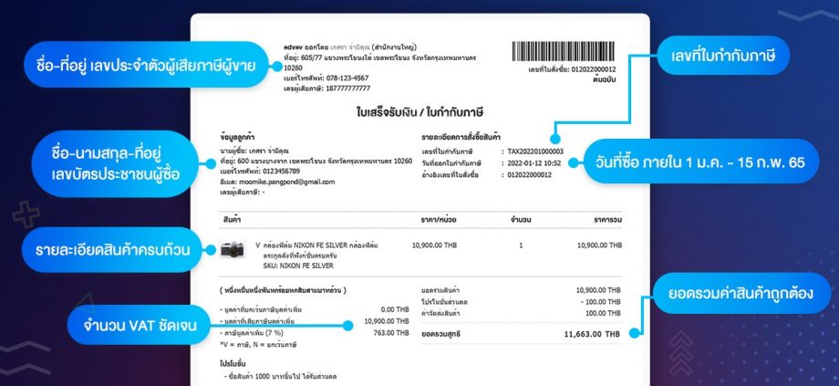 ใบกำกับภาษีเต็มรูปแบบ