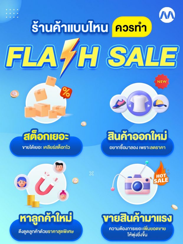 ร้านค้าแบบไหนควรทำ Flash Sale