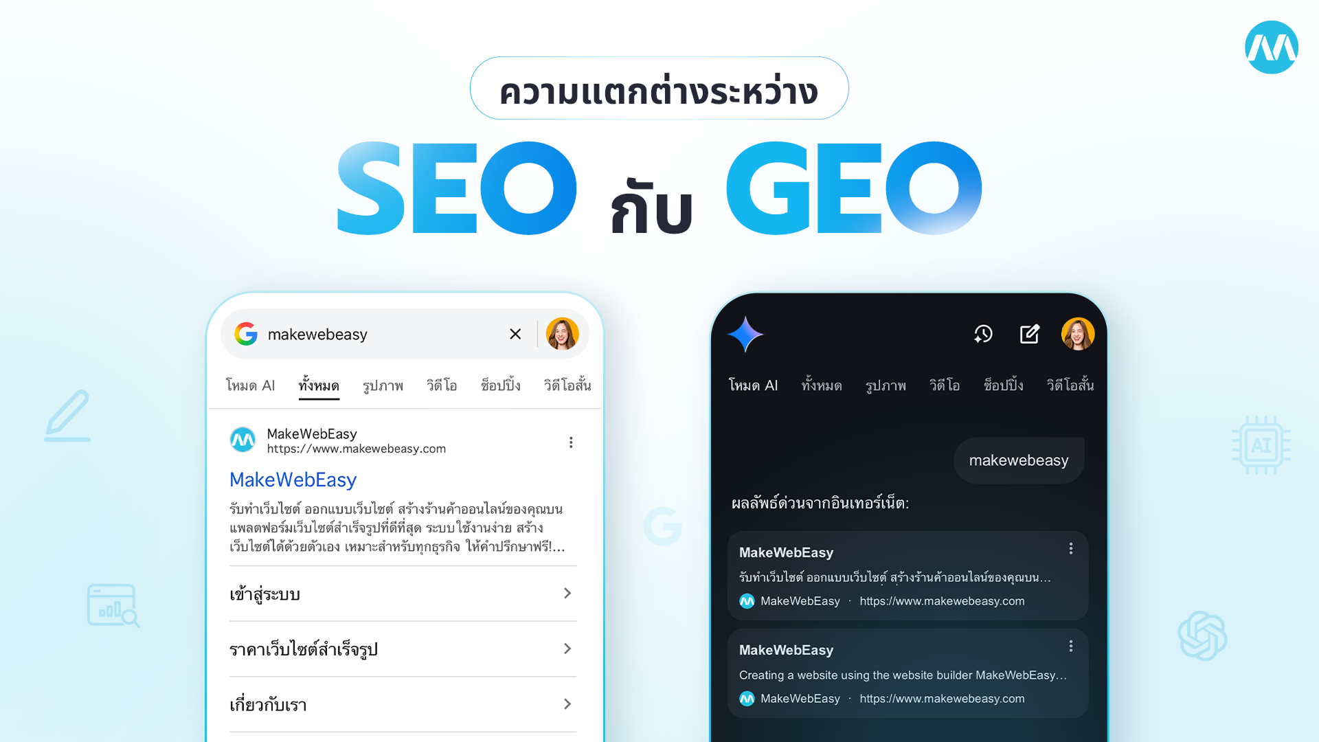 ความแตกต่างระหว่าง GEO SEO