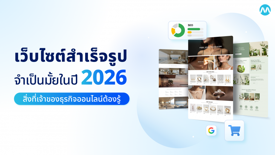 เว็บไซต์สำเร็จรูปจำเป็นมั้ยในปี 2026? เจ้าของธุรกิจออนไลน์ต้องรู้