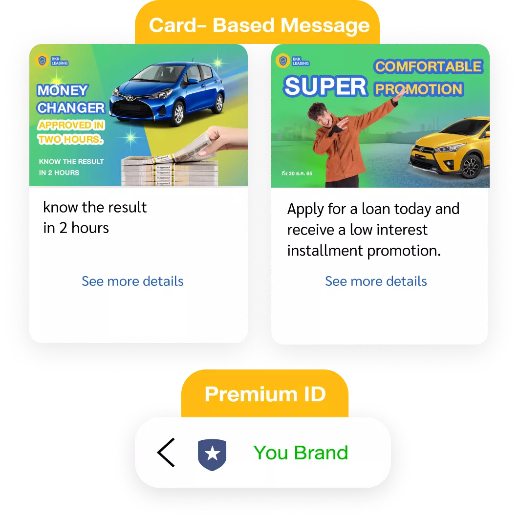 LINE Official Account service helps your business through LINE app