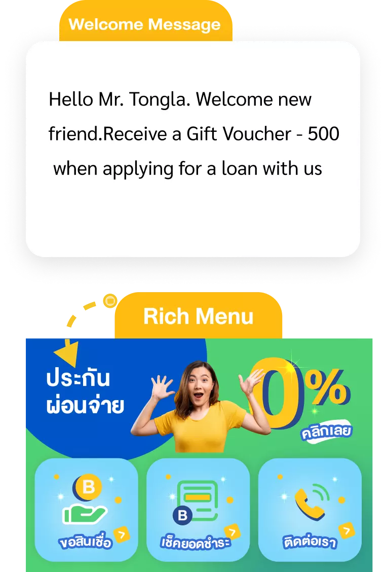 LINE Official Account service helps your business through LINE app